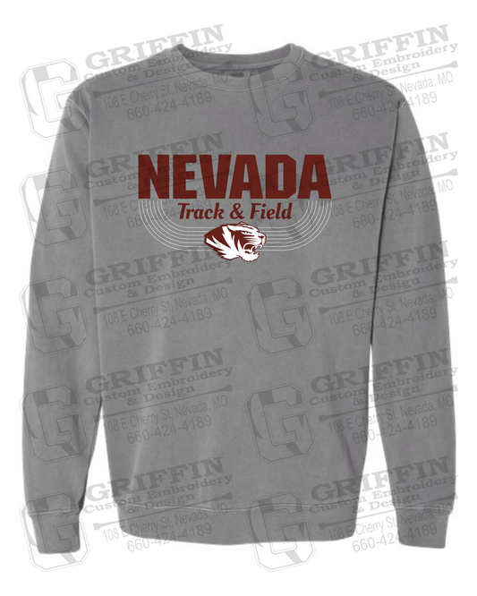 Comfort Colors Crewneck Sweatshirt - Track & Field - Nevada Tigers 24-R