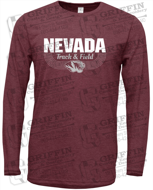 Soft-Tek Long Sleeve T-Shirt - Track & Field - Nevada Tigers 24-R