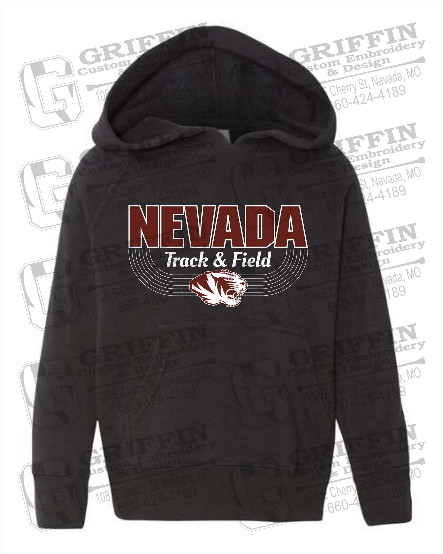 Nevada Tigers 24-R Toddler Hoodie - Track & Field