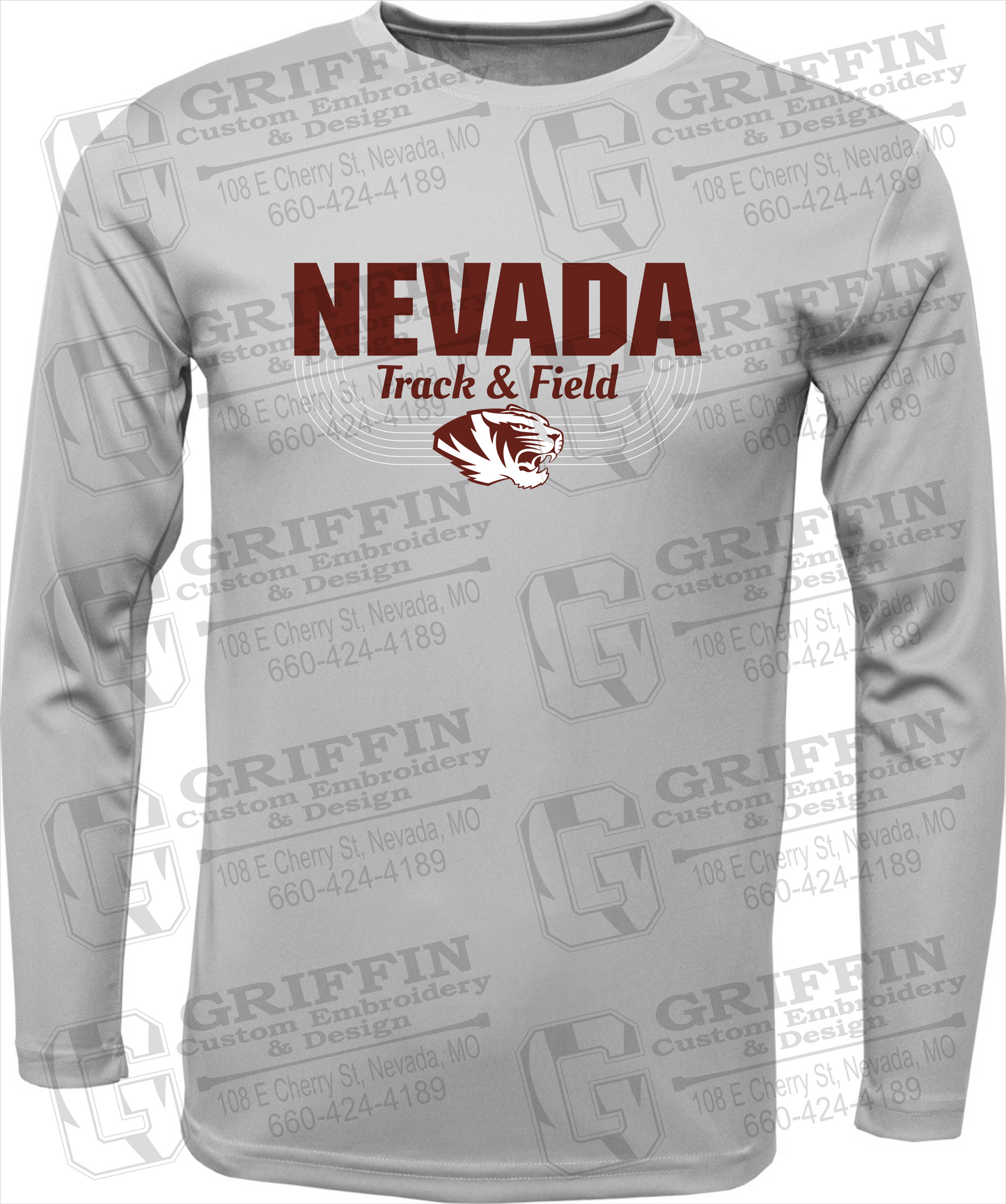 Toddler Dry-Fit Long Sleeve T-Shirt - Track & Field - Nevada Tigers 24-R