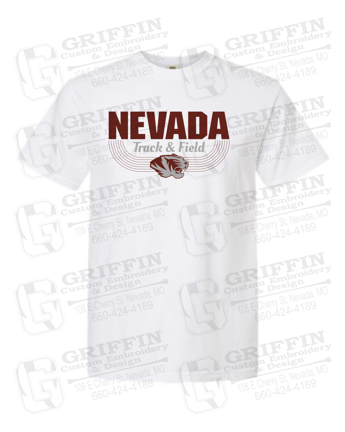 Comfort Colors Short Sleeve T-Shirt - Track & Field - Nevada Tigers 24-R