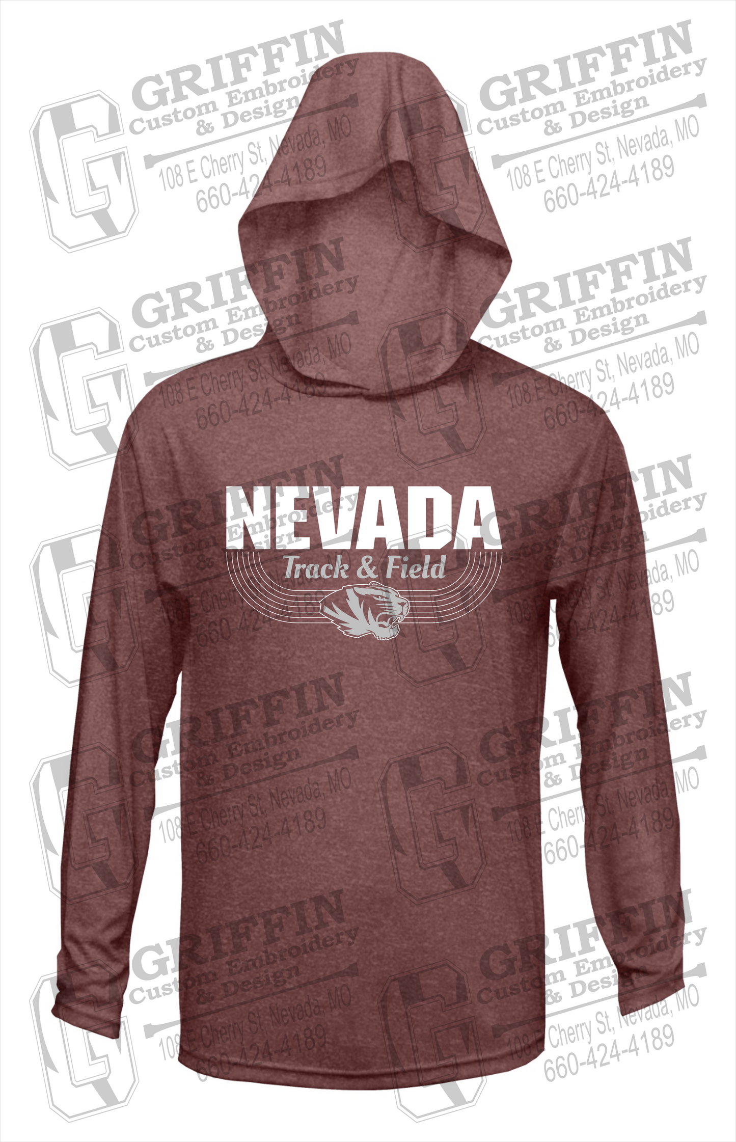 Dry-Fit T-Shirt Hoodie - Track & Field - Nevada Tigers 24-R