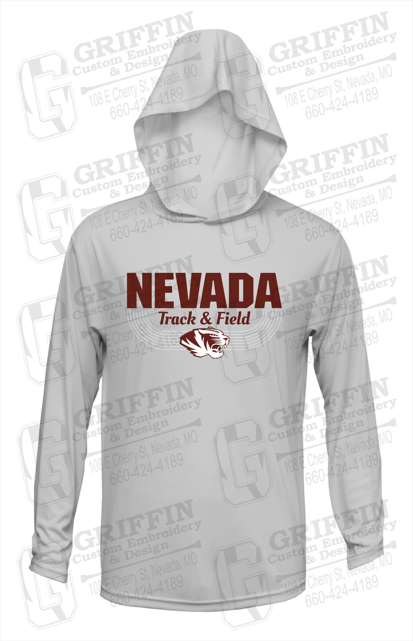 Dry-Fit T-Shirt Hoodie - Track & Field - Nevada Tigers 24-R