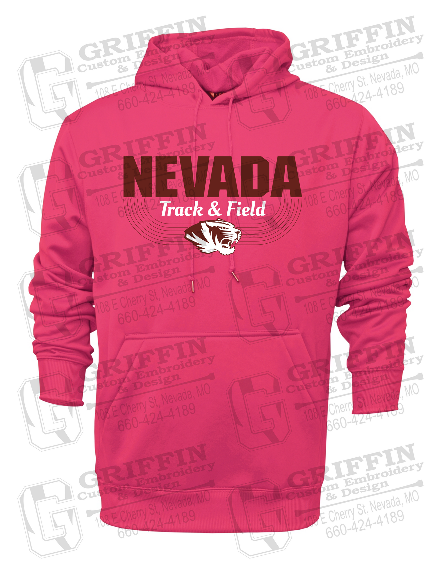 Performance Fleece Hoodie - Track & Field - Nevada Tigers 24-R