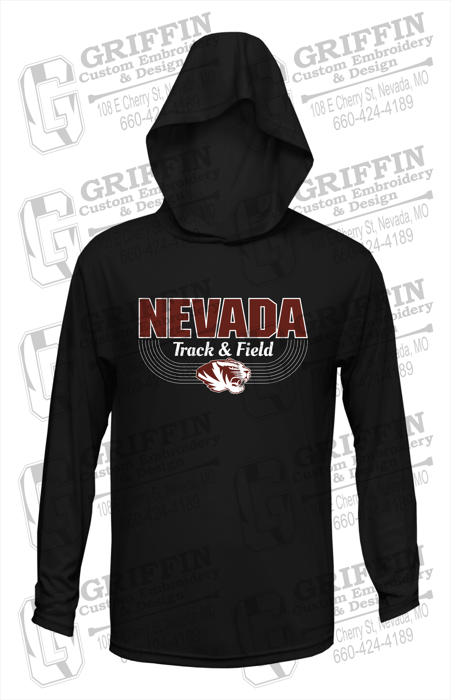 Dry-Fit T-Shirt Hoodie - Track & Field - Nevada Tigers 24-R