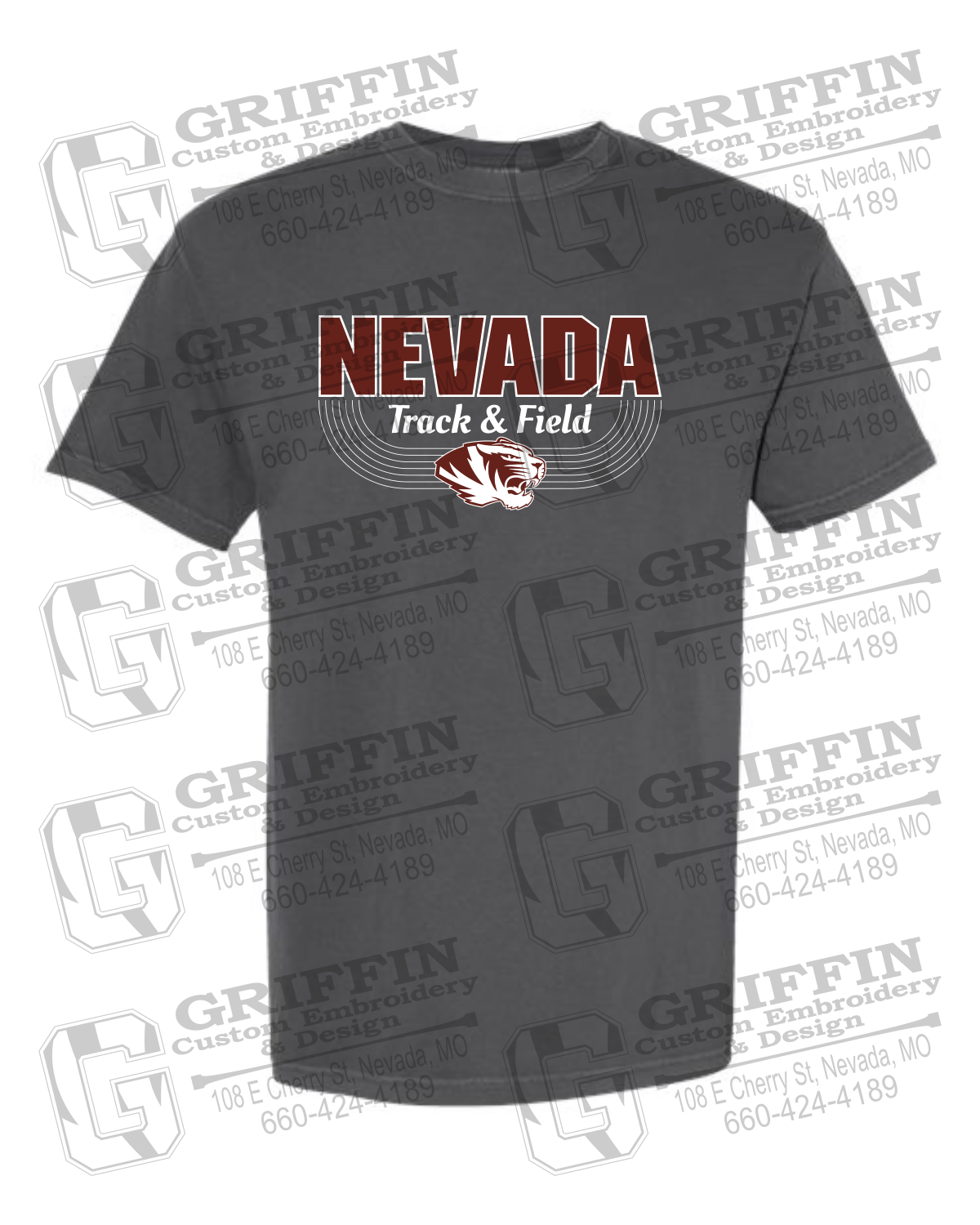 Comfort Colors Short Sleeve T-Shirt - Track & Field - Nevada Tigers 24-R