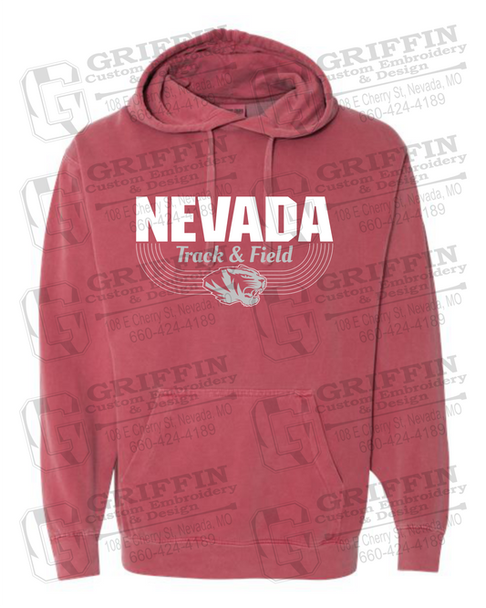 Comfort Colors Hoodie - Track & Field - Nevada Tigers 24-R