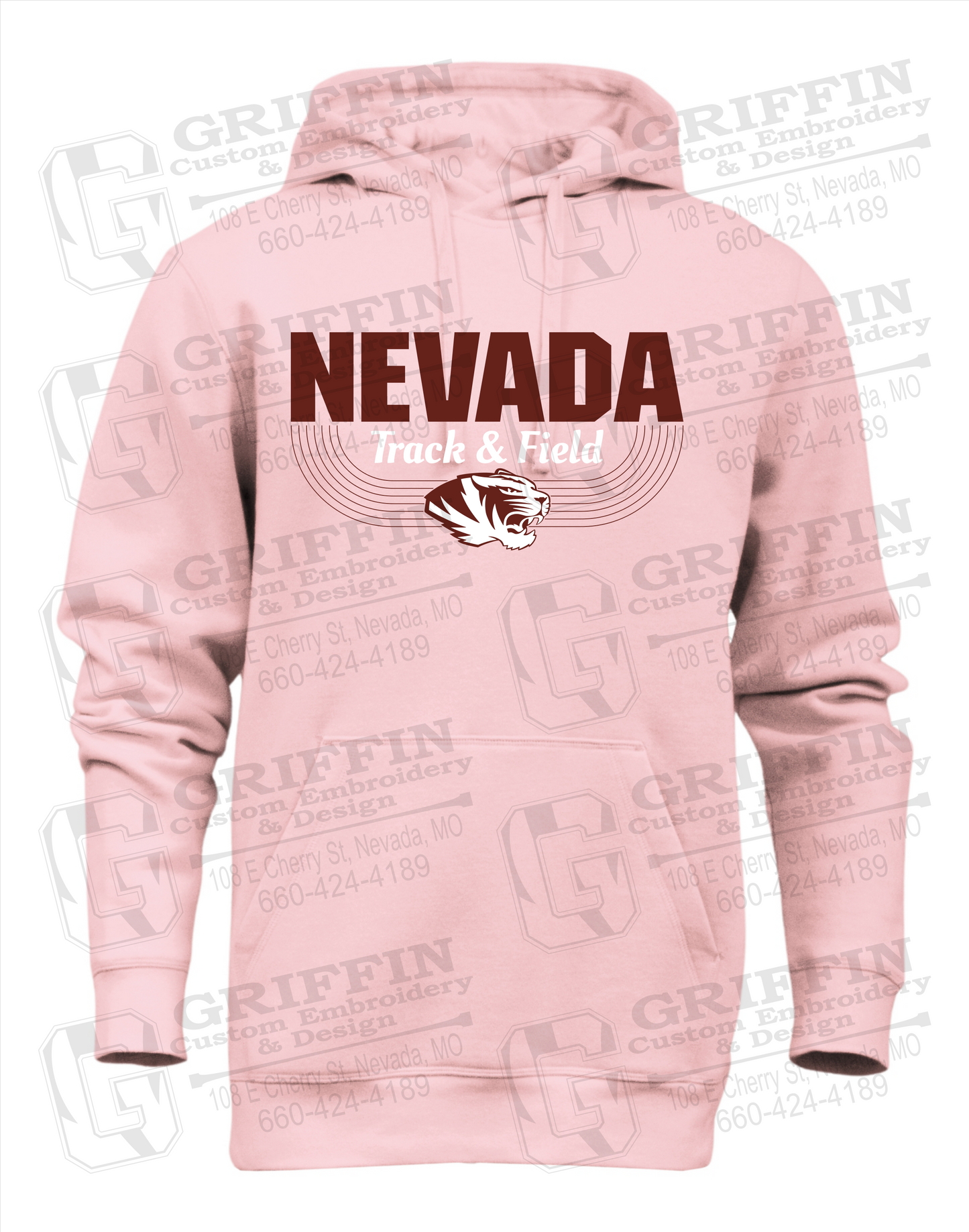 Heavyweight Fleece Hoodie - Track & Field - Nevada Tigers 24-R