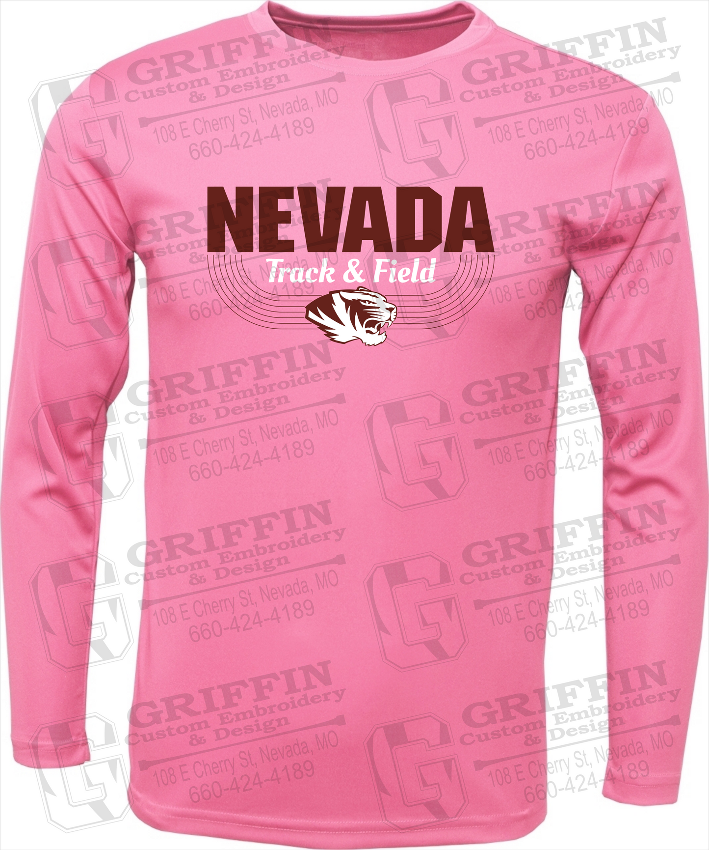 Toddler Dry-Fit Long Sleeve T-Shirt - Track & Field - Nevada Tigers 24-R