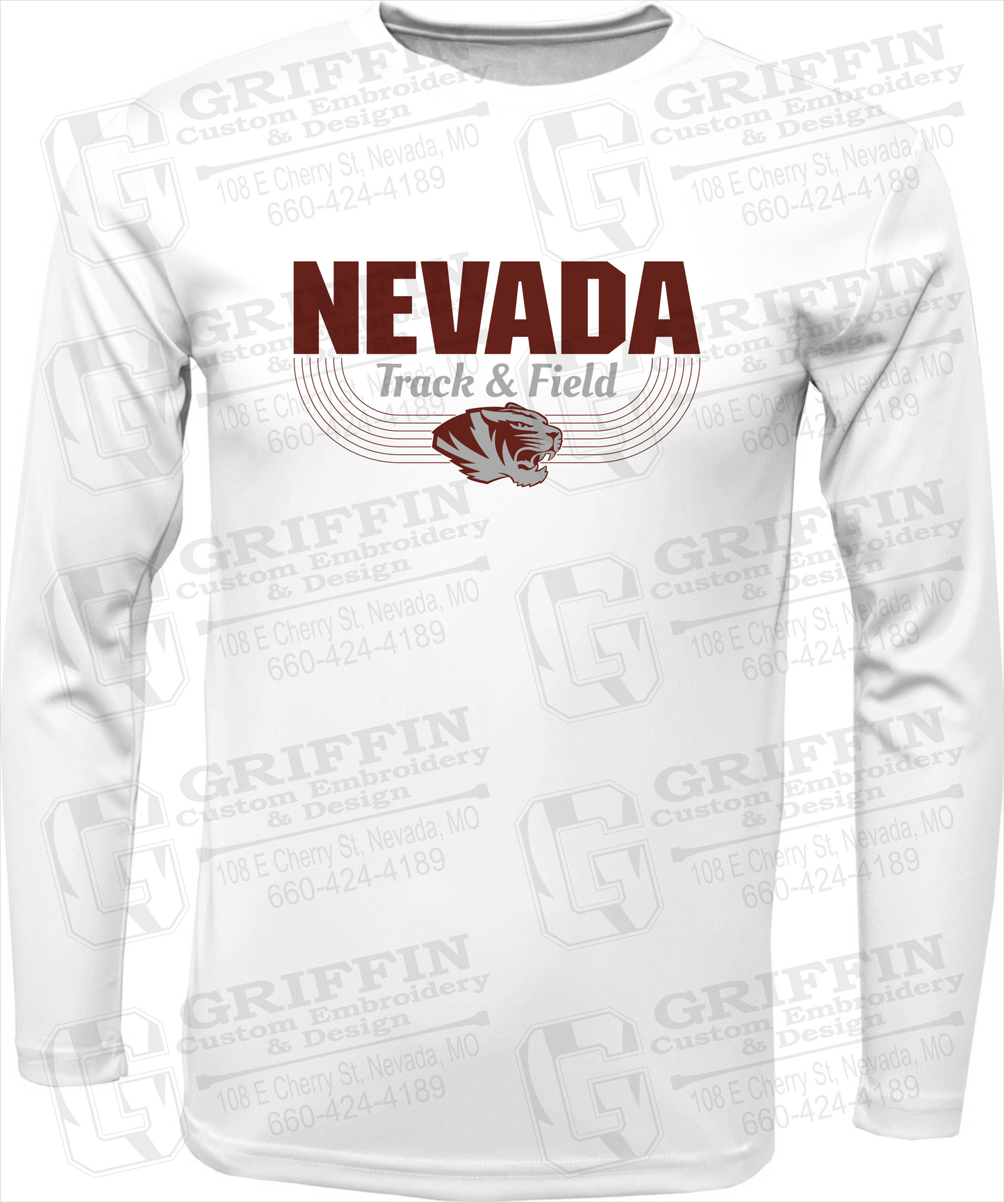 Toddler Dry-Fit Long Sleeve T-Shirt - Track & Field - Nevada Tigers 24-R