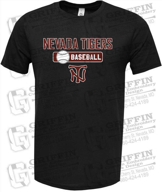 Nevada Tigers 24-S Short Sleeve T-Shirt - Baseball