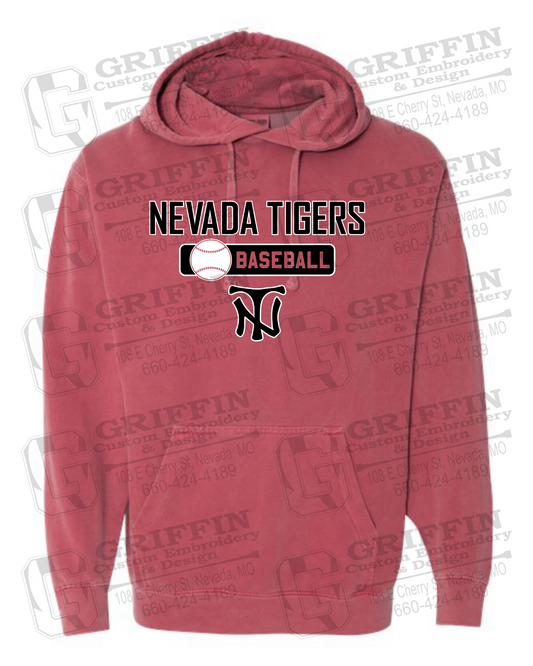 Comfort Colors Hoodie - Baseball - Nevada Tigers 24-S