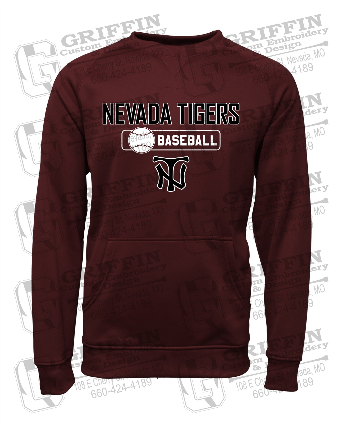 Nevada Tigers 24-S Sweatshirt - Baseball
