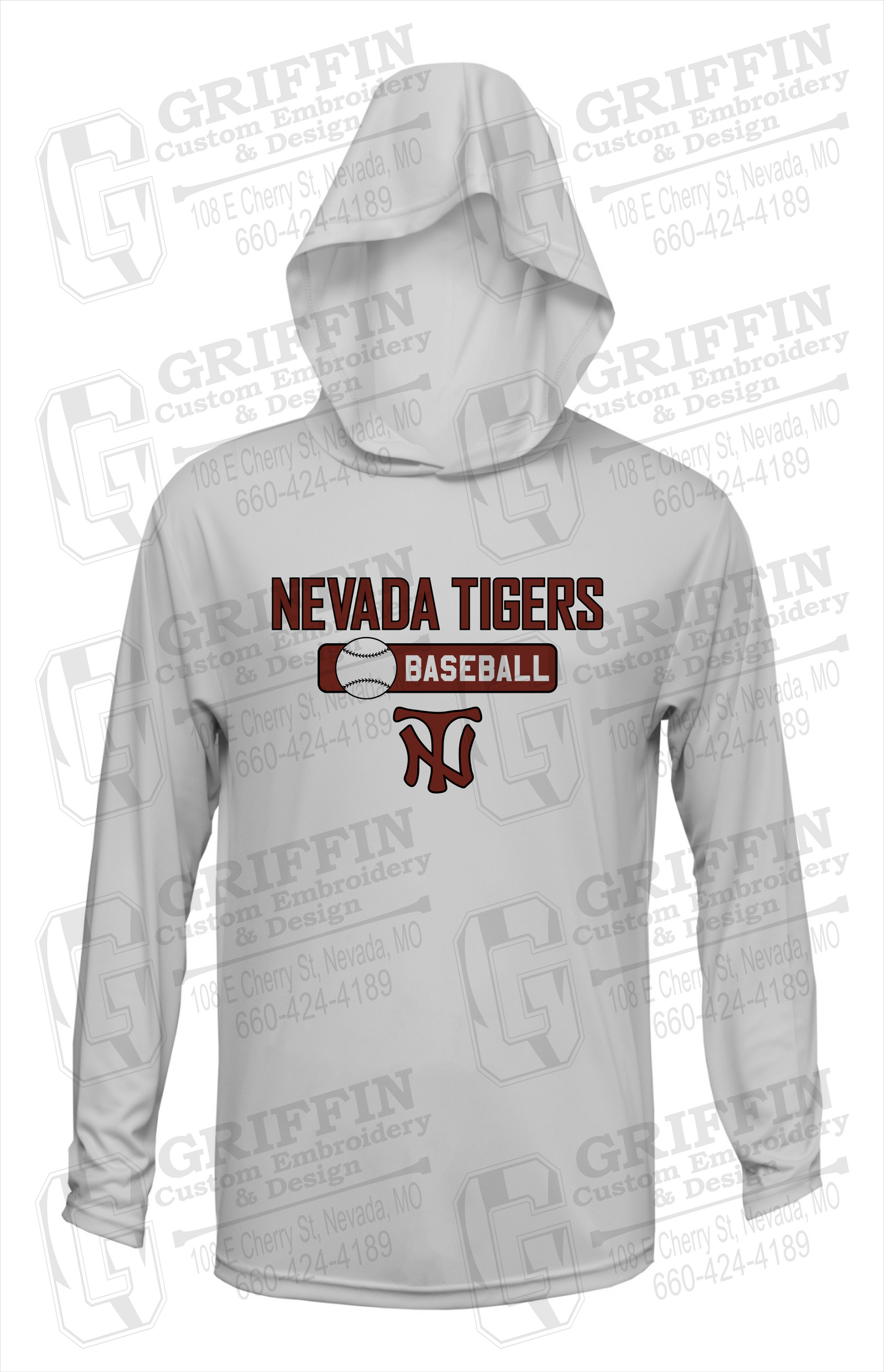 Dry-Fit T-Shirt Hoodie - Baseball - Nevada Tigers 24-S