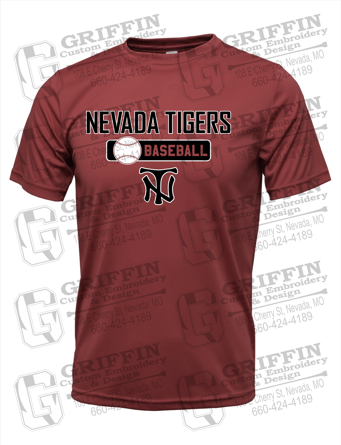 Nevada Tigers 24-S Dry-Fit T-Shirt - Baseball