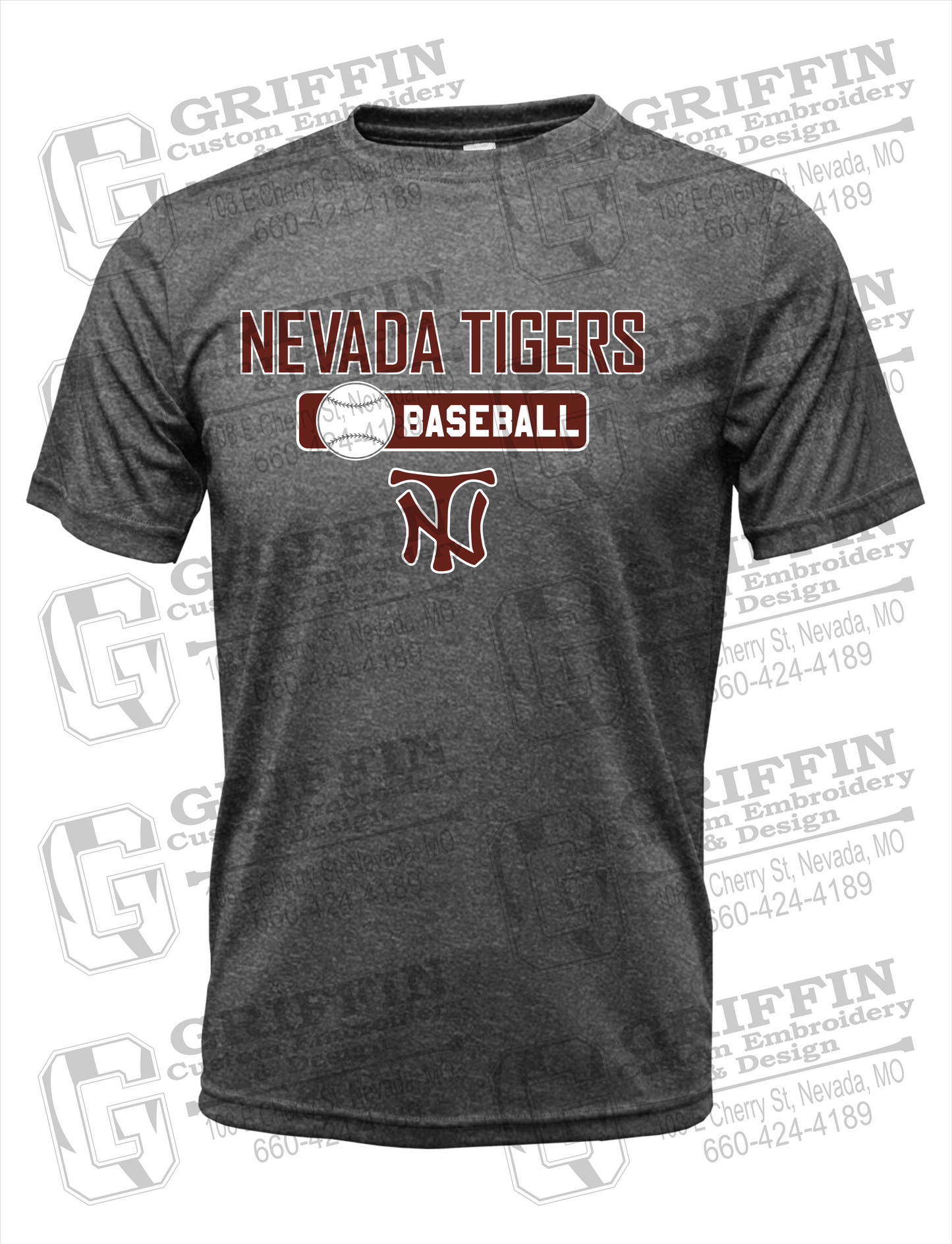 Nevada Tigers 24-S Dry-Fit T-Shirt - Baseball