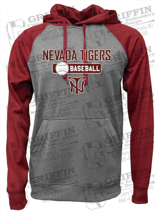 Nevada Tigers 24-S Youth Raglan Hoodie - Baseball