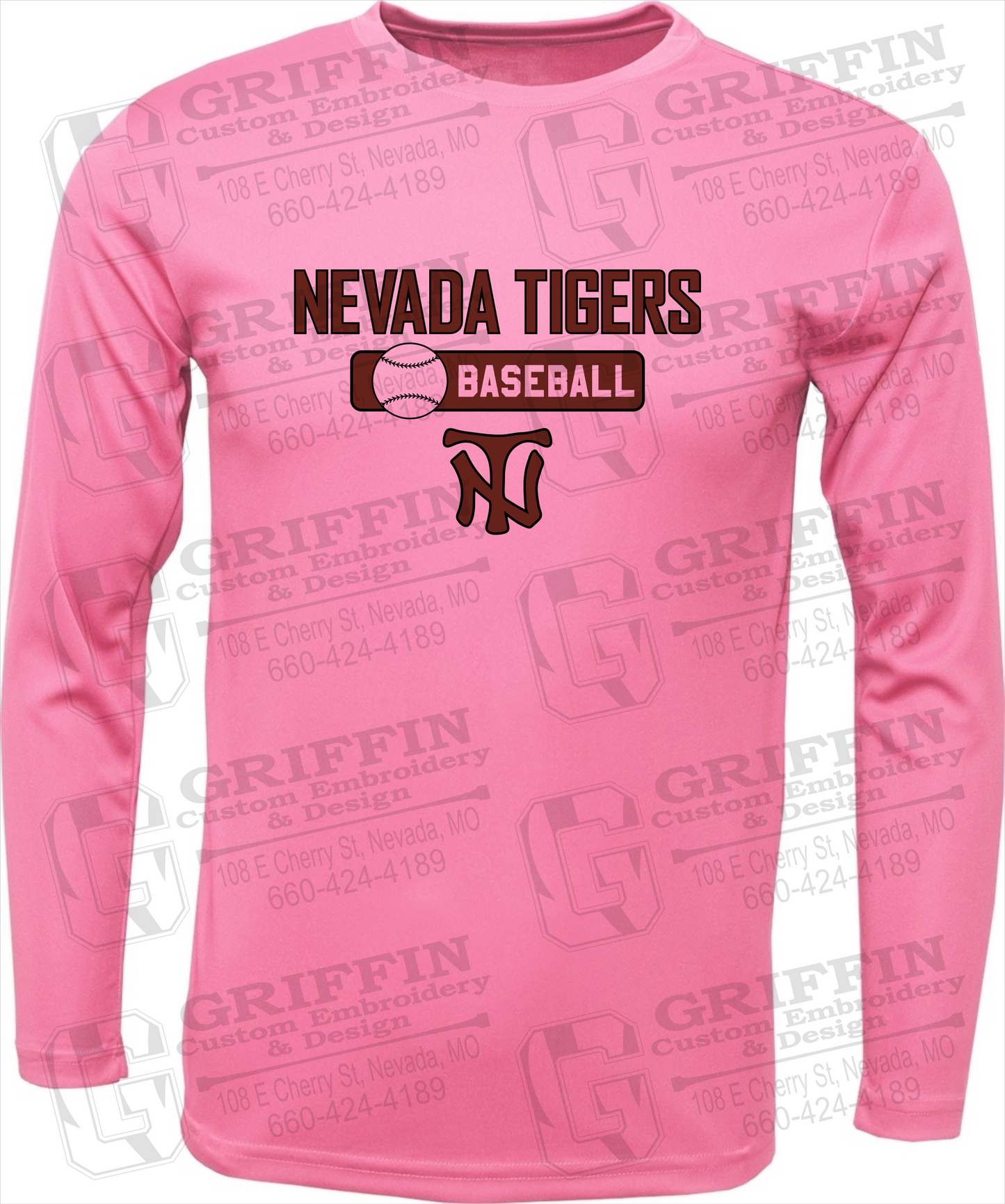 Toddler Dry-Fit Long Sleeve T-Shirt - Baseball - Nevada Tigers 24-S