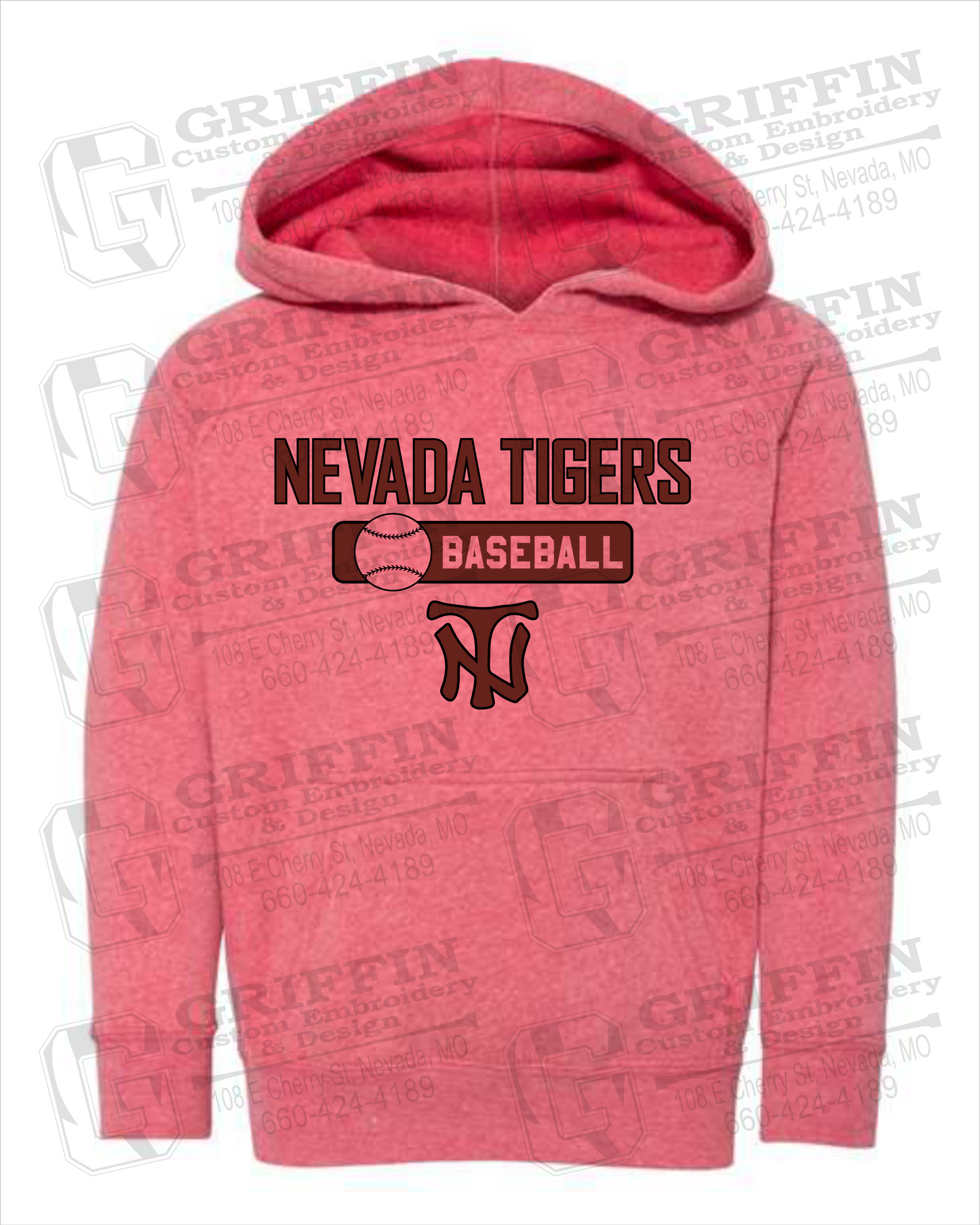 Nevada Tigers 24-S Toddler Hoodie - Baseball