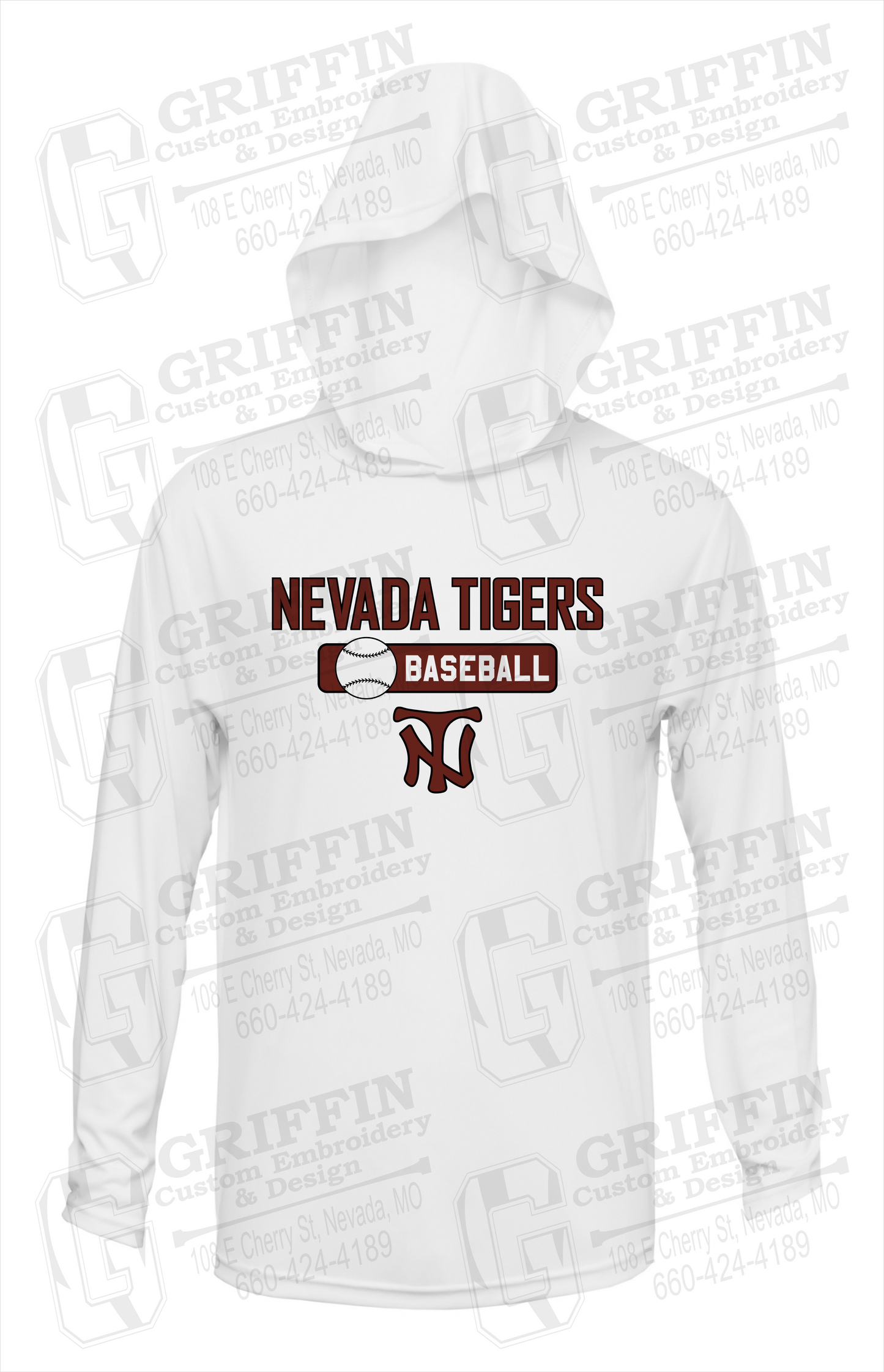 Dry-Fit T-Shirt Hoodie - Baseball - Nevada Tigers 24-S