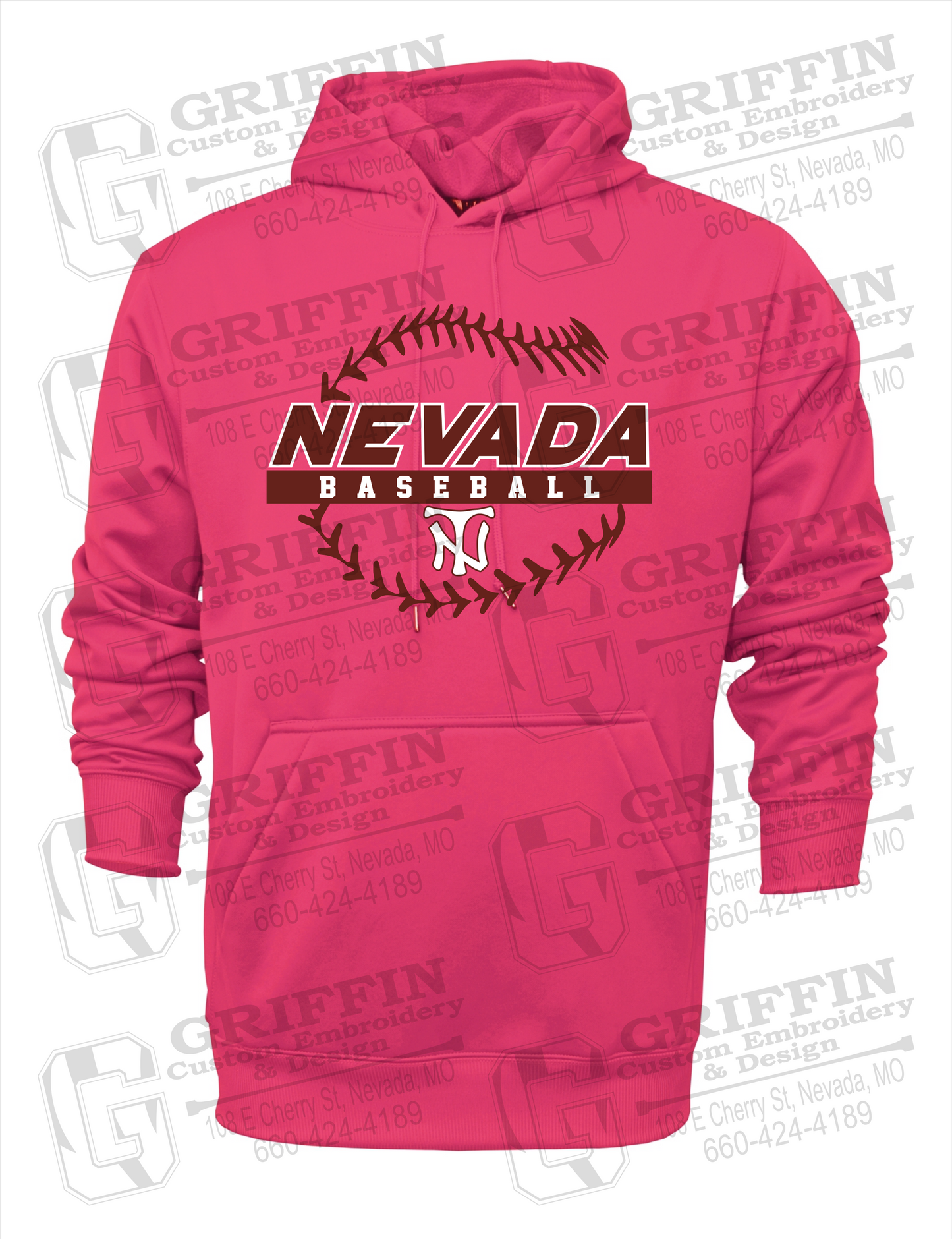 Performance Fleece Hoodie - Baseball - Nevada Tigers 24-T