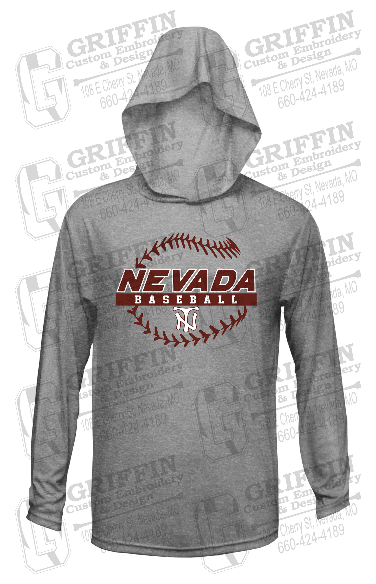 Dry-Fit T-Shirt Hoodie - Baseball - Nevada Tigers 24-T