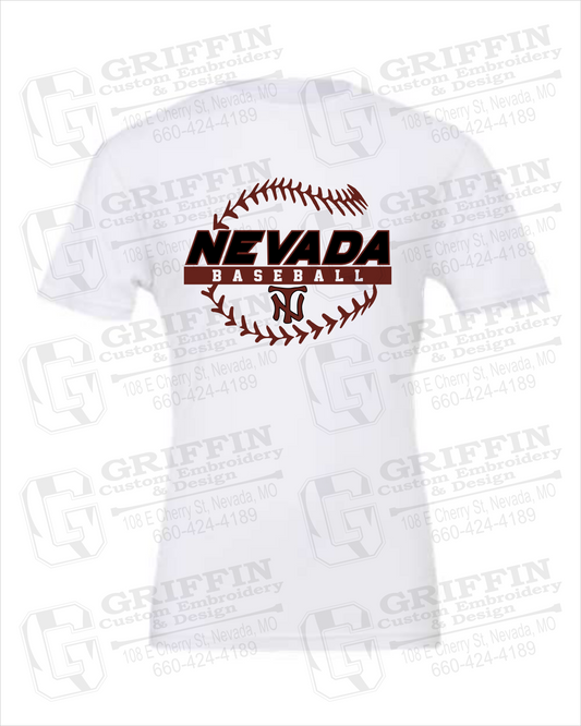Nevada Tigers 24-T 100% Cotton Short Sleeve T-Shirt - Baseball