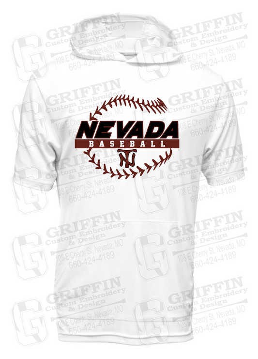 Dry-Fit Short Sleeve T-Shirt Hoodie - Baseball - Nevada Tigers 24-T