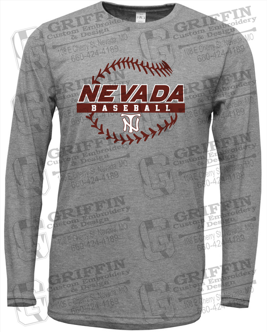 Soft-Tek Long Sleeve T-Shirt - Baseball - Nevada Tigers 24-T