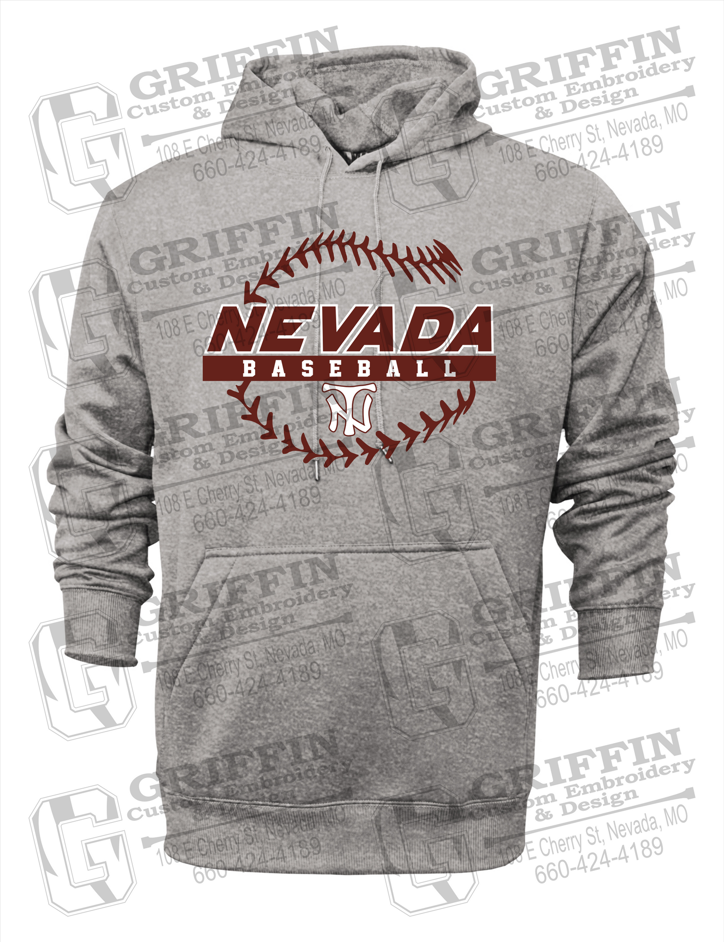Nevada Tigers 24-T Hoodie - Baseball