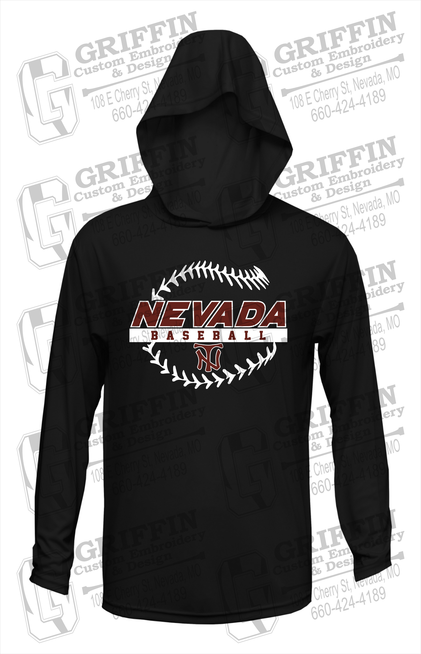 Dry-Fit T-Shirt Hoodie - Baseball - Nevada Tigers 24-T