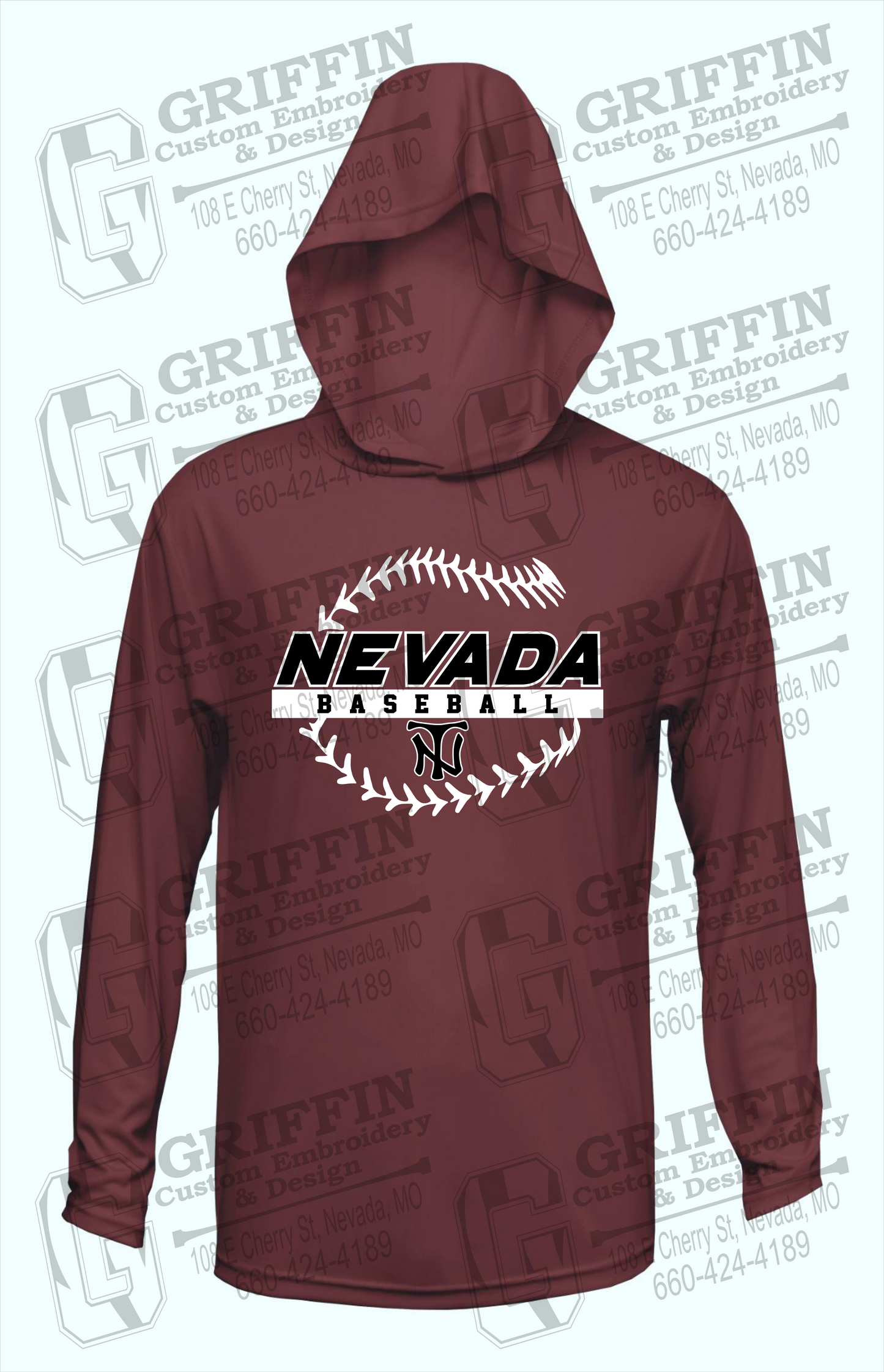 Dry-Fit T-Shirt Hoodie - Baseball - Nevada Tigers 24-T