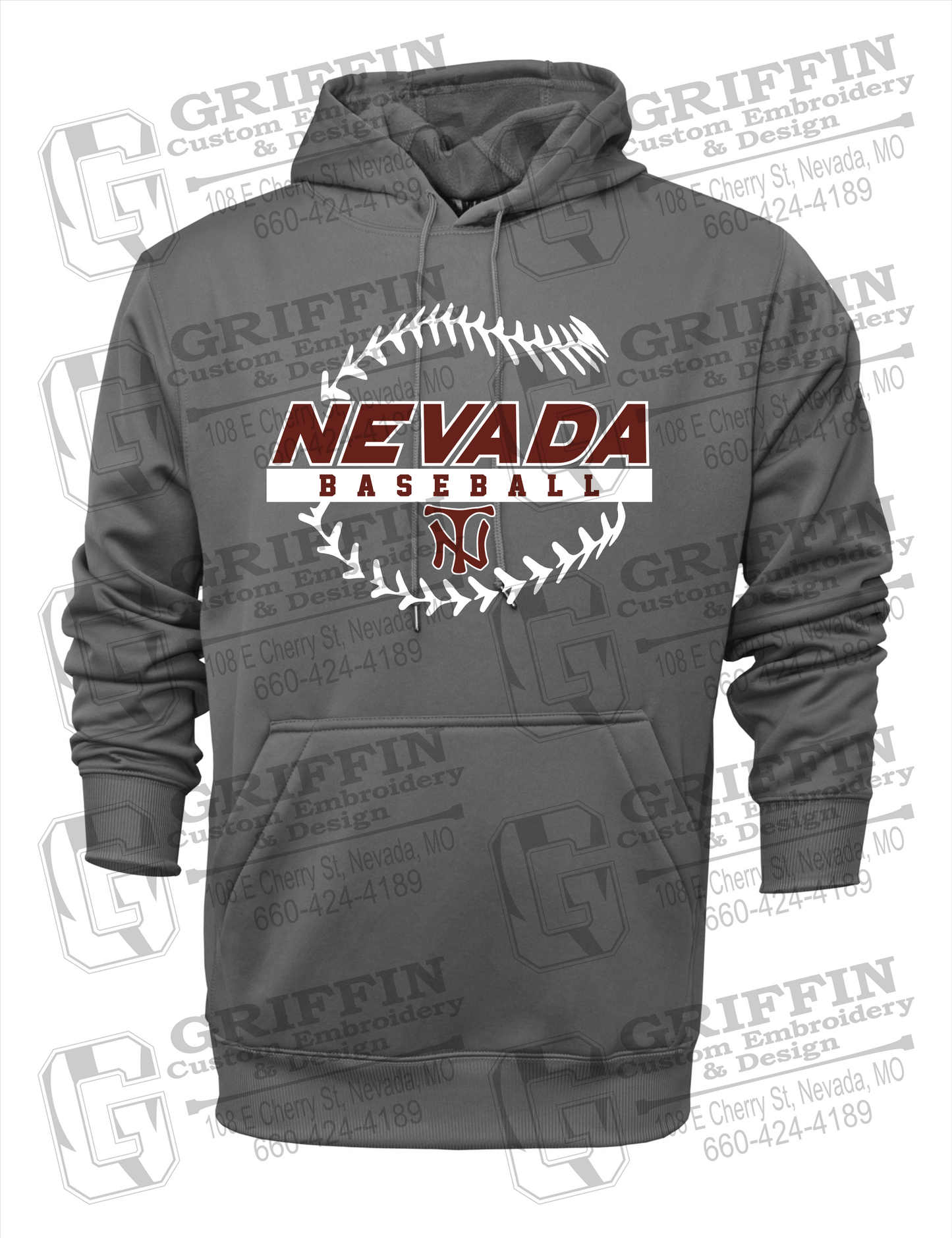 Nevada Tigers 24-T Hoodie - Baseball