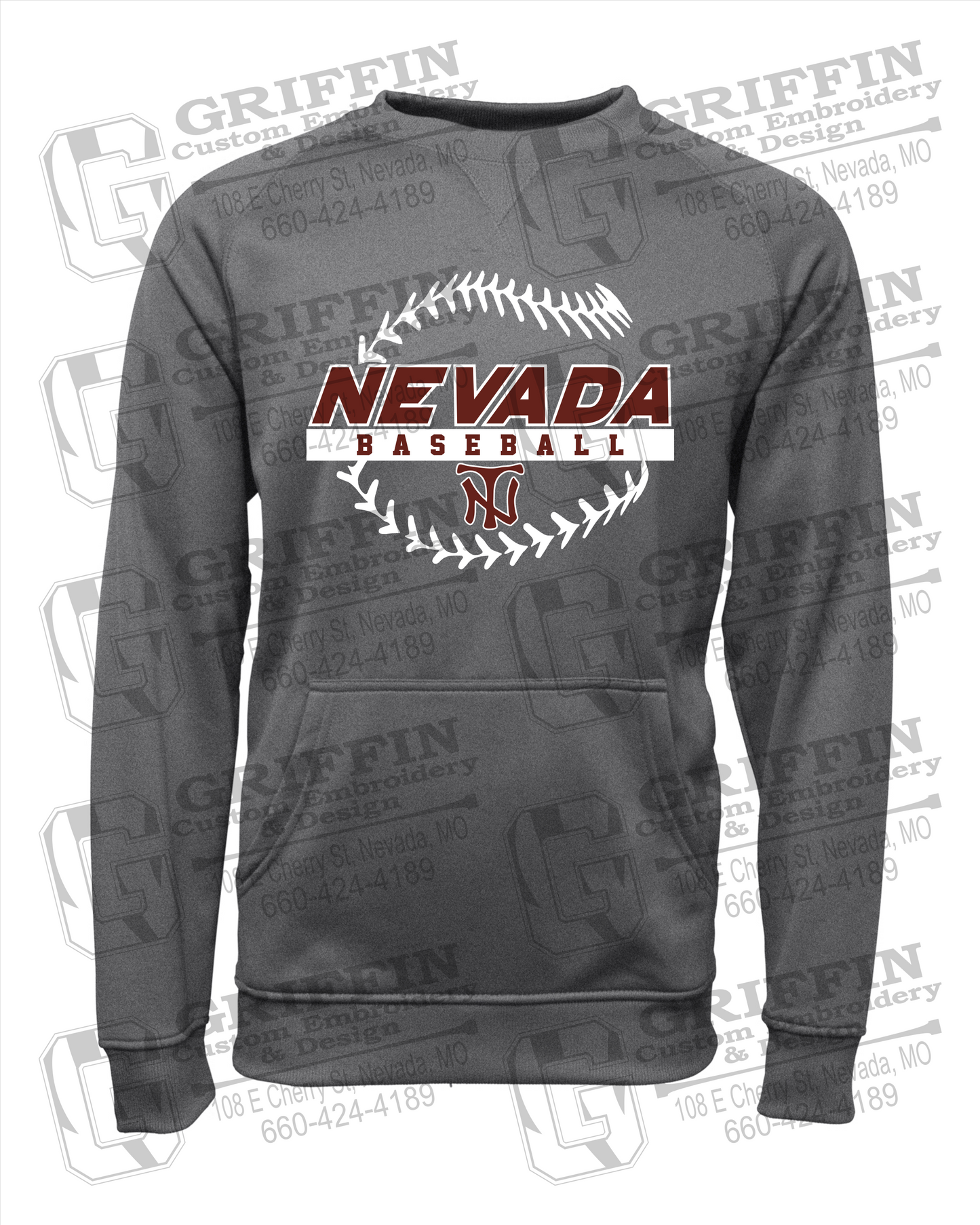 Performance Fleece Sweatshirt - Baseball - Nevada Tigers 24-T