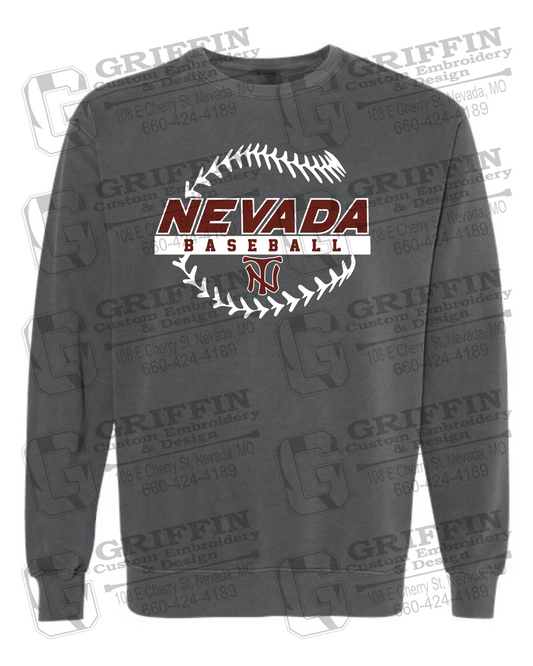 Comfort Colors Crewneck Sweatshirt - Baseball - Nevada Tigers 24-T
