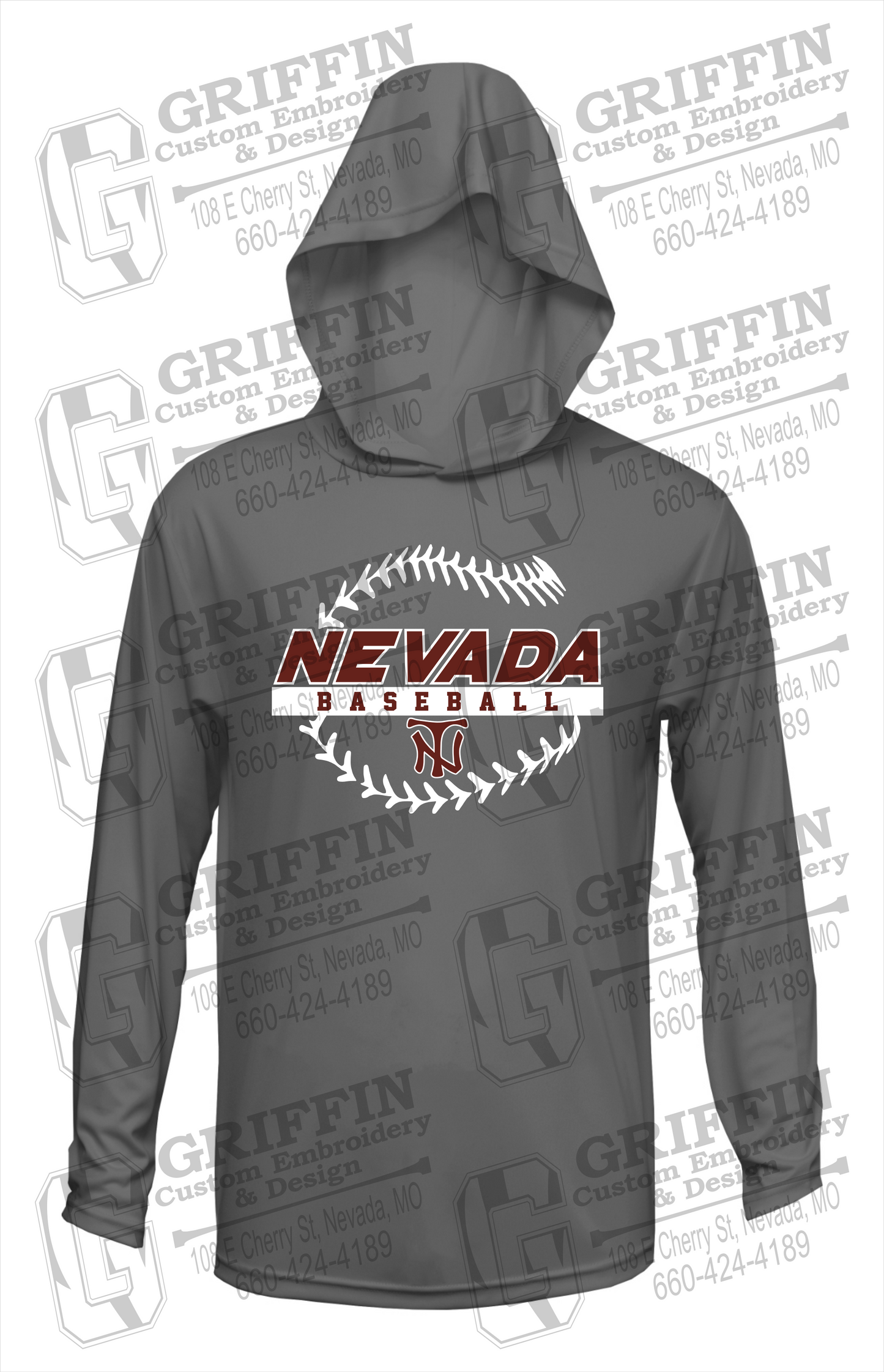 Dry-Fit T-Shirt Hoodie - Baseball - Nevada Tigers 24-T