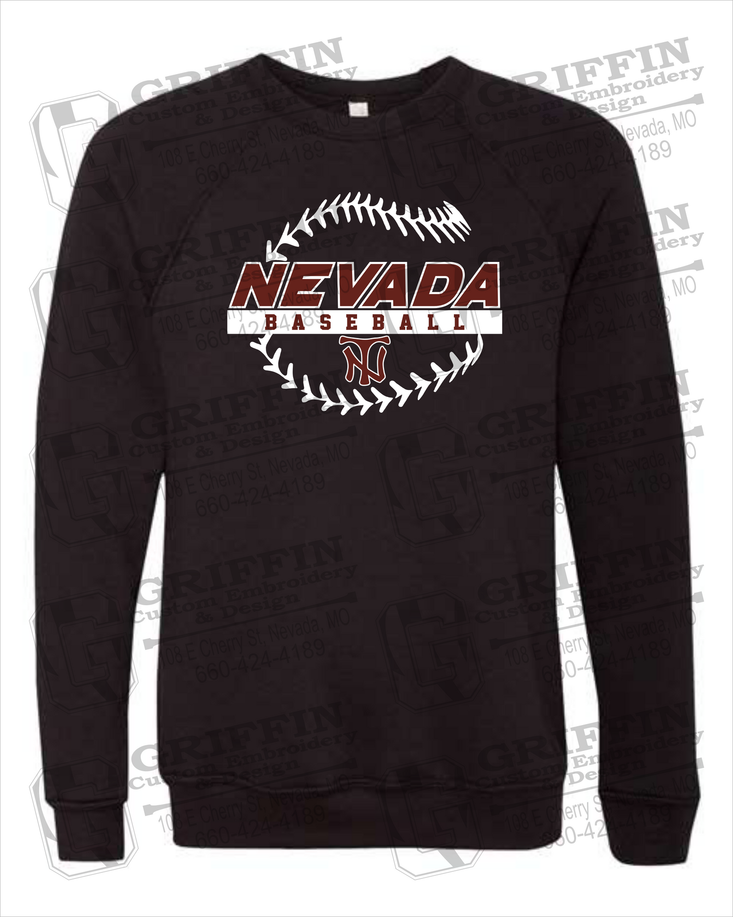 Nevada Tigers 24-T Sponge Fleece Sweatshirt - Baseball