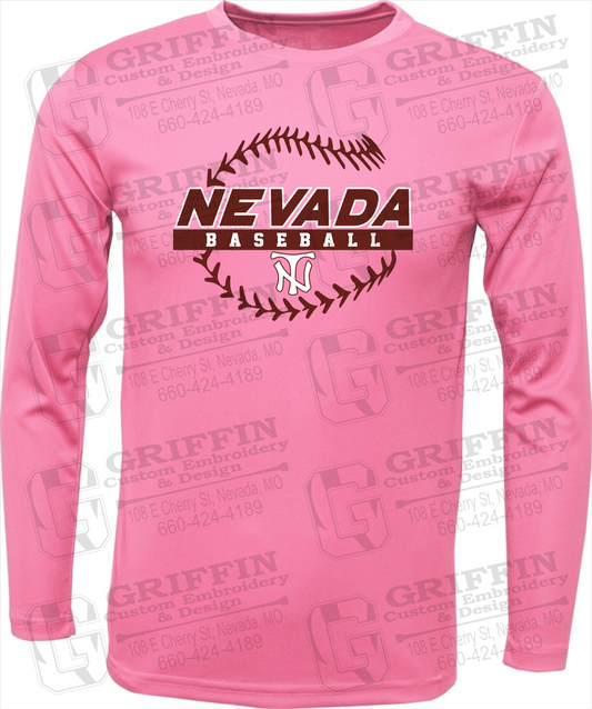 Toddler Dry-Fit Long Sleeve T-Shirt - Baseball - Nevada Tigers 24-T