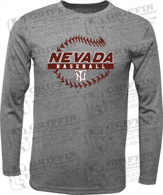 Dry-Fit Long Sleeve T-Shirt - Baseball - Nevada Tigers 24-T
