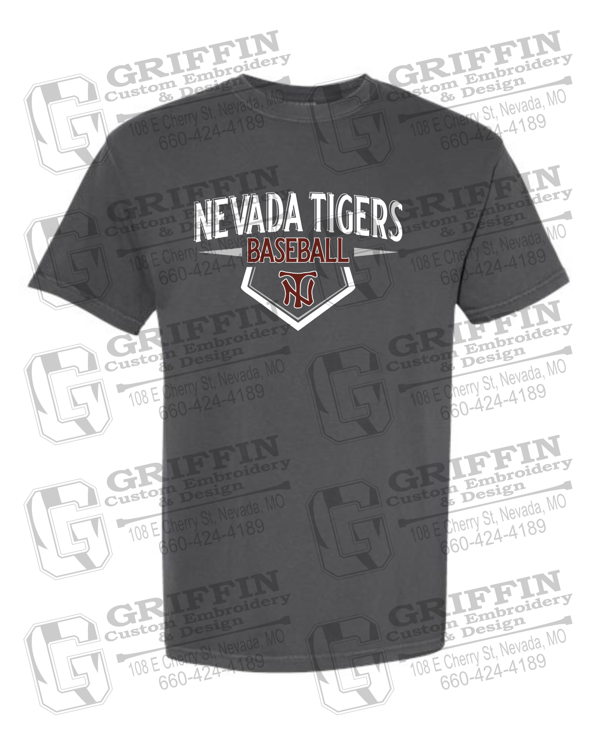 Comfort Colors Short Sleeve T-Shirt - Baseball - Nevada Tigers 24-W