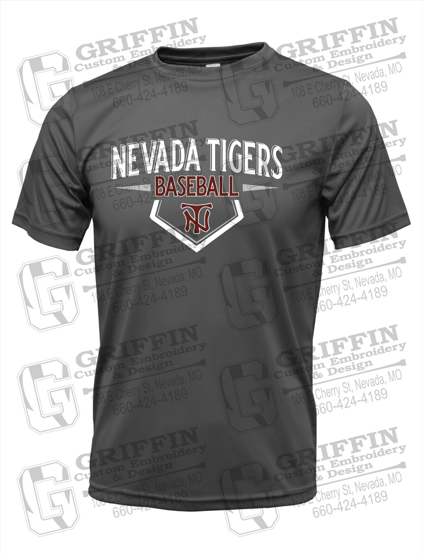 Nevada Tigers 24-W Dry-Fit T-Shirt - Baseball