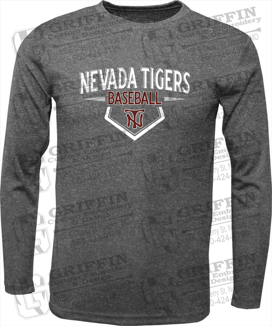 Dry-Fit Long Sleeve T-Shirt - Baseball - Nevada Tigers 24-W