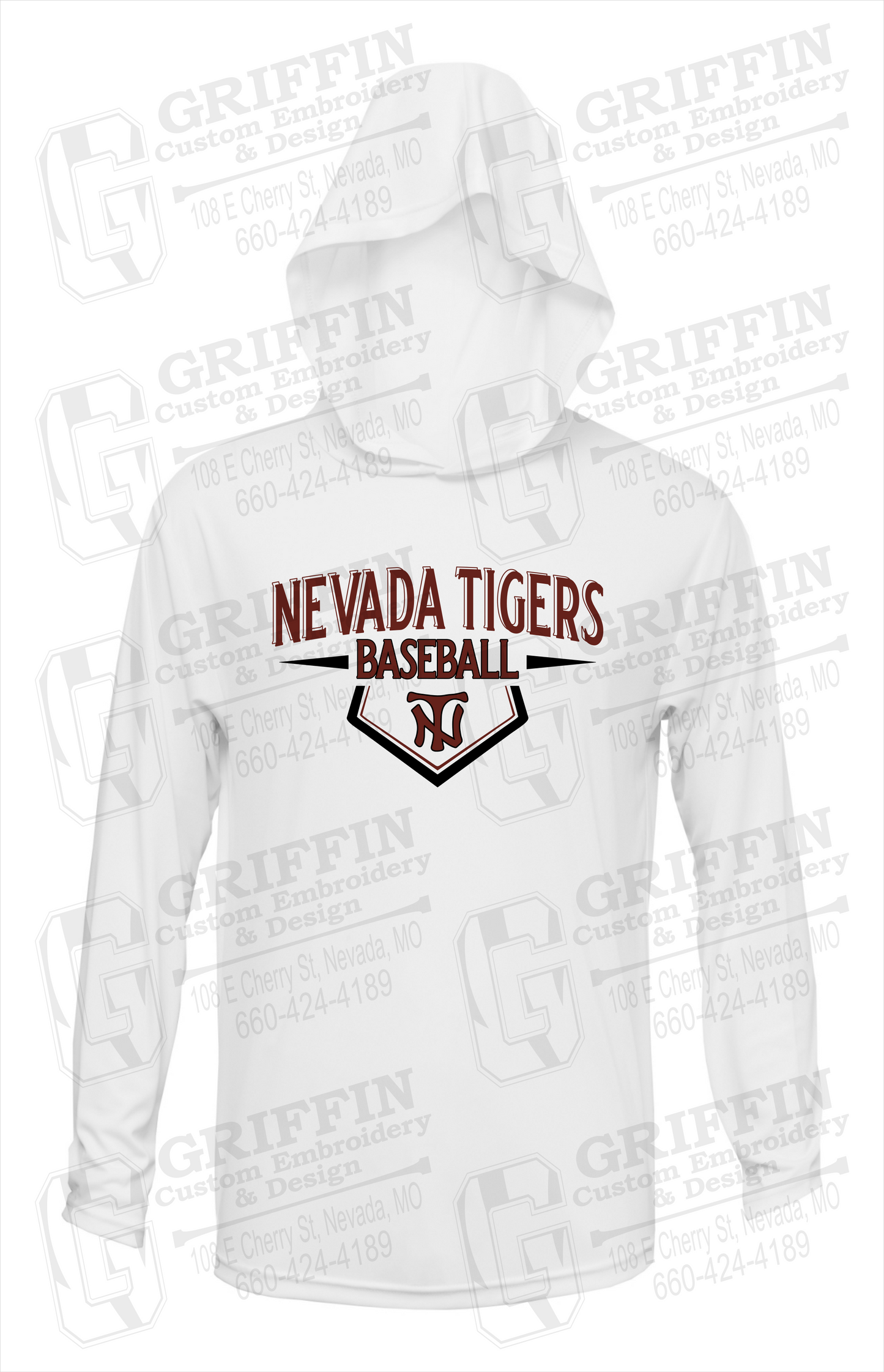 Dry-Fit T-Shirt Hoodie - Baseball - Nevada Tigers 24-W