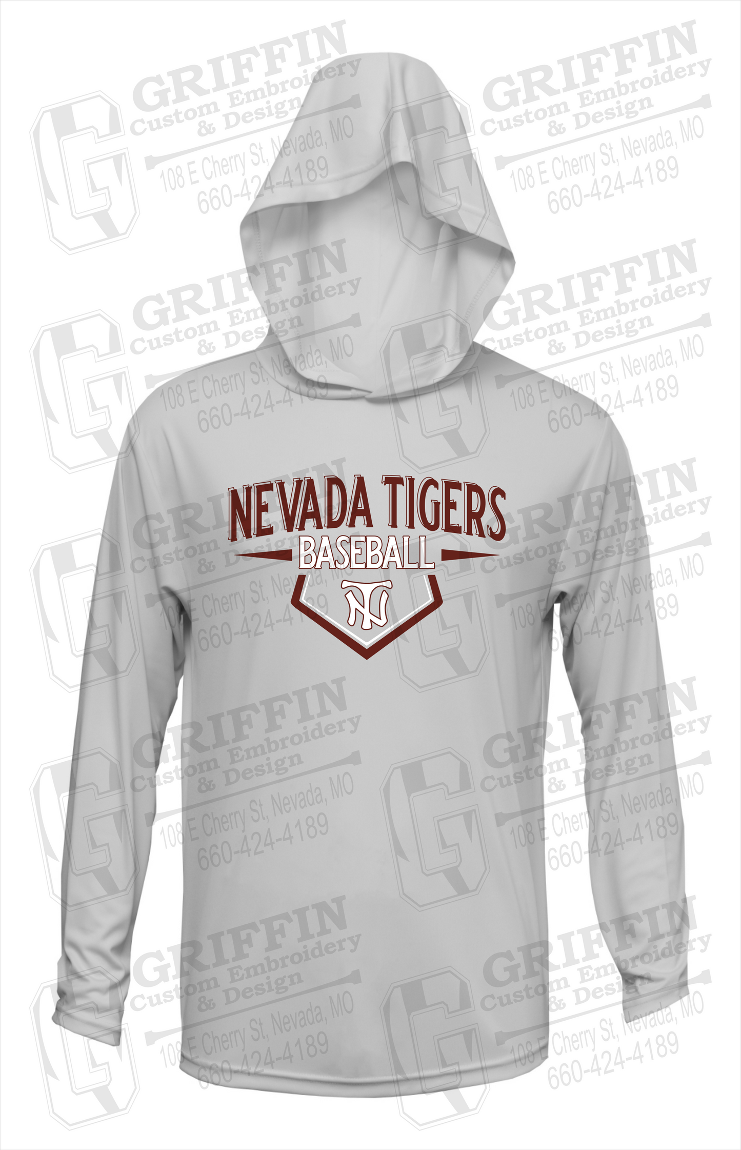 Dry-Fit T-Shirt Hoodie - Baseball - Nevada Tigers 24-W