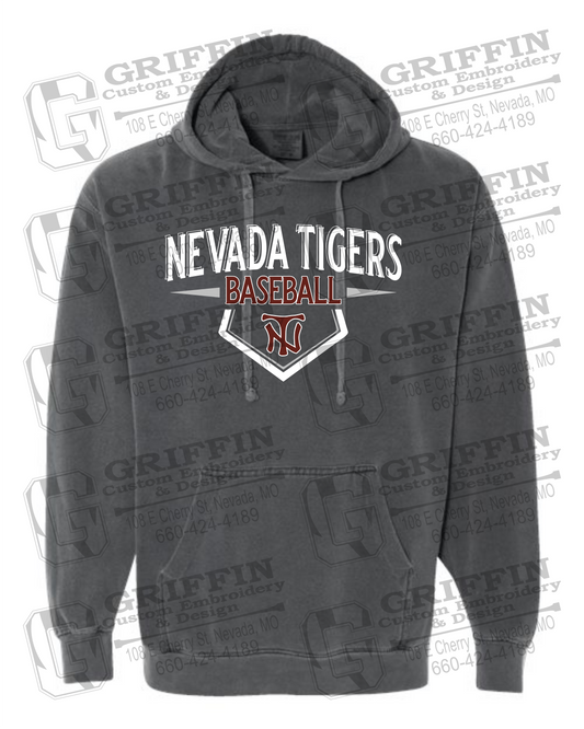 Comfort Colors Hoodie - Baseball - Nevada Tigers 24-W