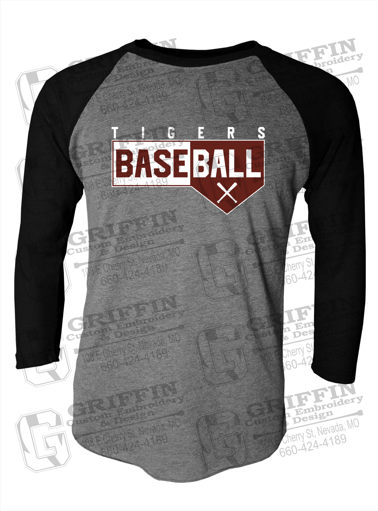 Nevada Tigers 24-X Raglan Sleeve T-Shirt - Baseball