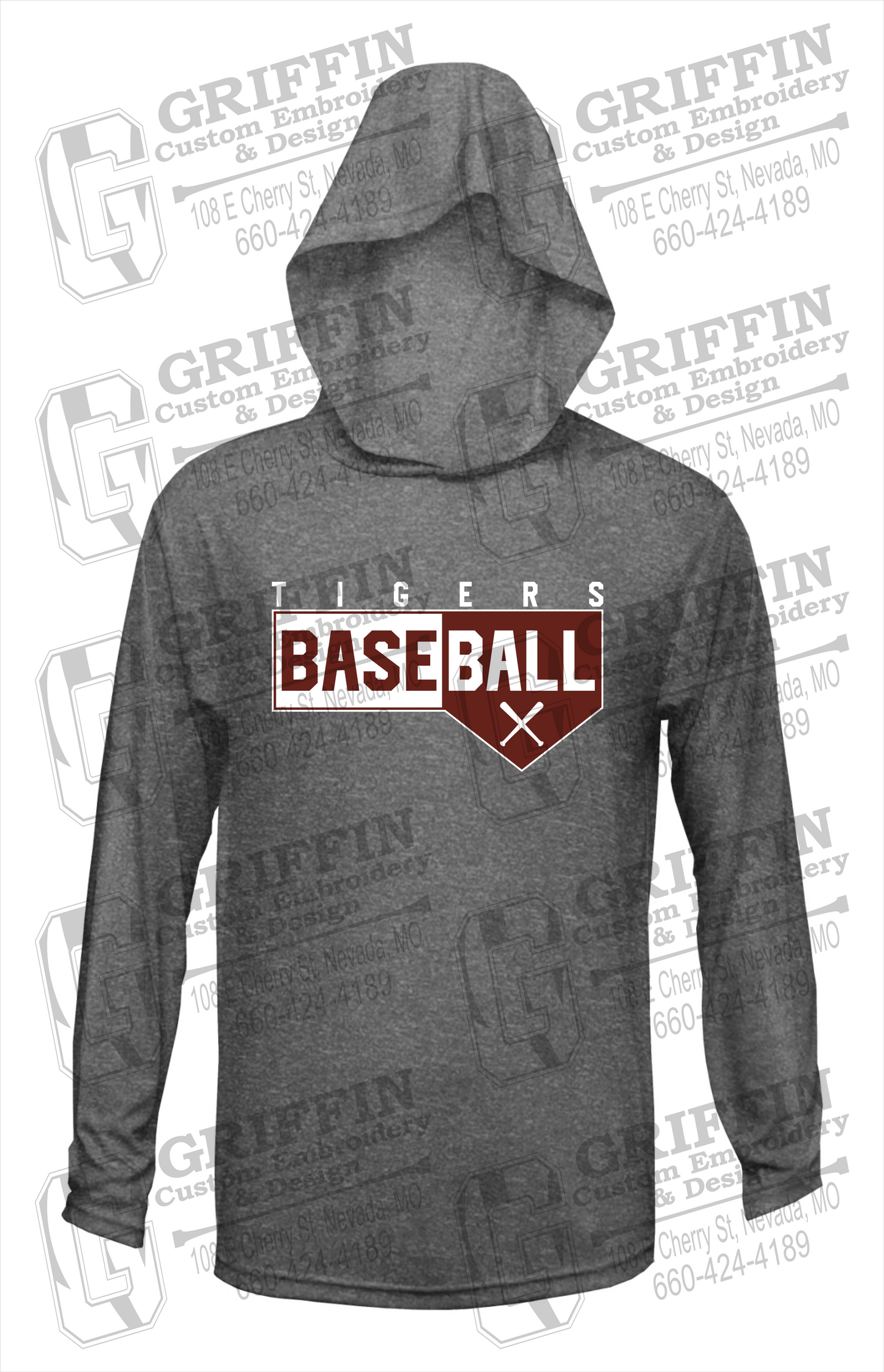 Dry-Fit T-Shirt Hoodie - Baseball - Nevada Tigers 24-X