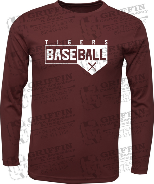 Toddler Dry-Fit Long Sleeve T-Shirt - Baseball - Nevada Tigers 24-X