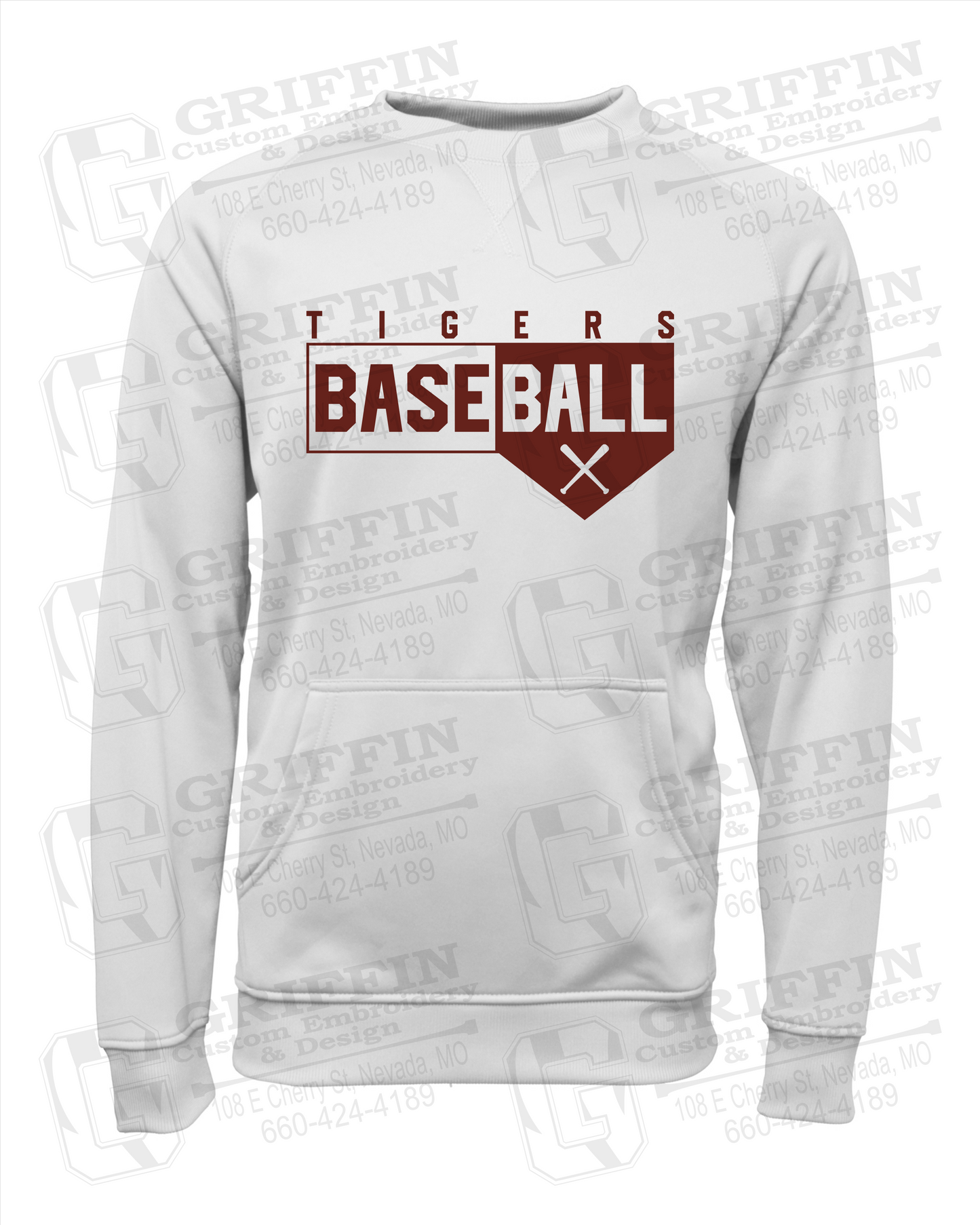Nevada Tigers 24-X Youth Sweatshirt - Baseball