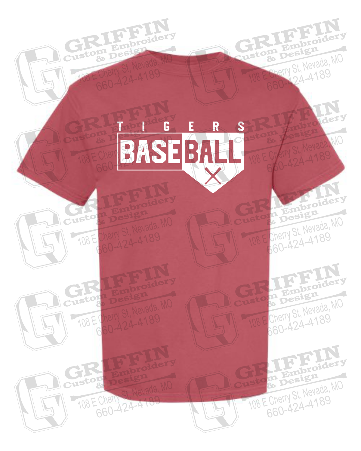 Comfort Colors Short Sleeve T-Shirt - Baseball - Nevada Tigers 24-X